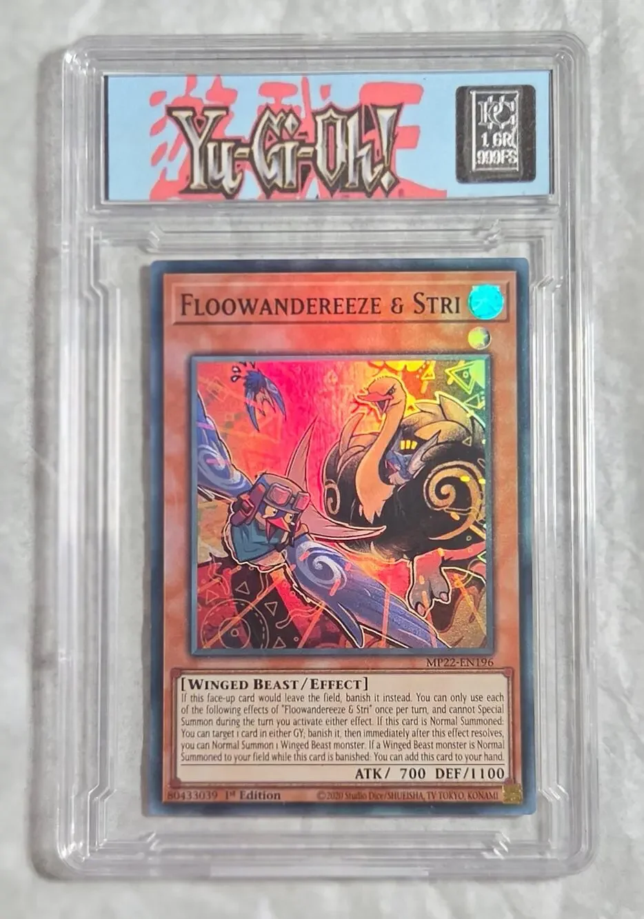Yu-Gi-Oh! Floowandereeze & Stri MP22-EN196 1st Edition Holo 1 Grian Of Silver